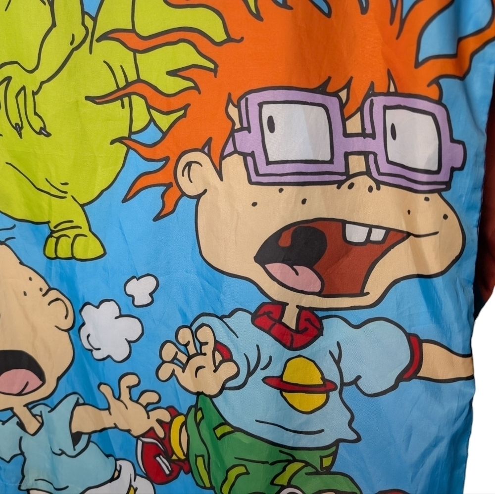 Rugrats Nickelodeon Colorful Multicolor 90s Cartoon Graphic Jacket Unisex M - Picture 7 of 13